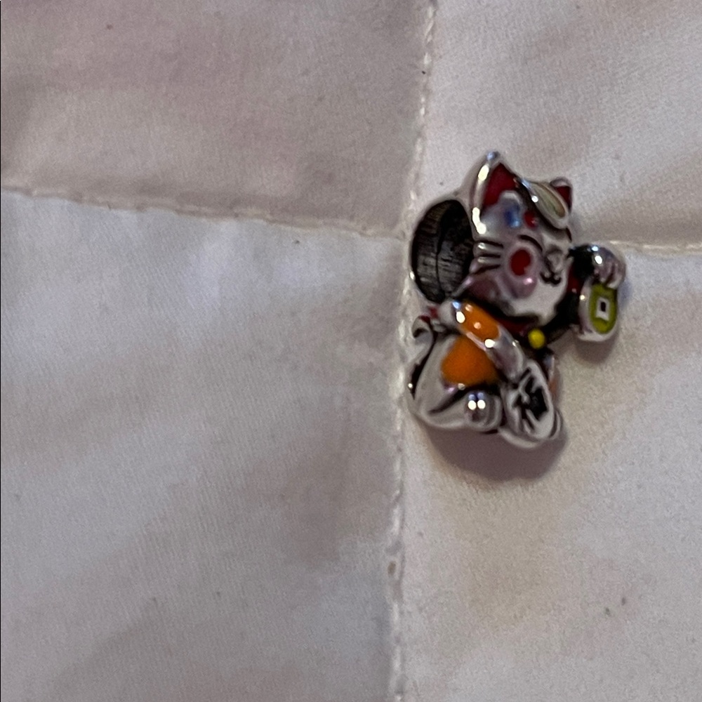 Lucky Cat Charm for Pandora Bracelets - Picture 9 of 10